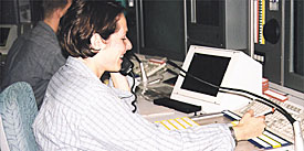 Sabine Zimmermann am Telefon